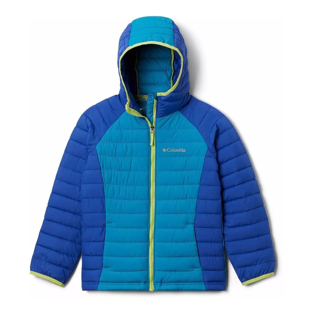Brand new size XS 6/7 Girl's Columbia Powder Lite Hooded Jacket Lapis Blue Fjord